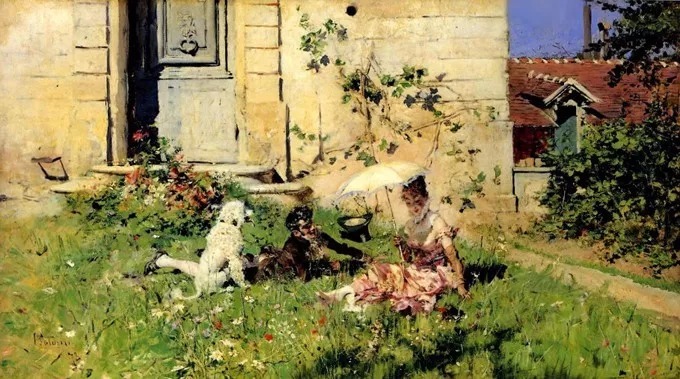 博尔迪尼$意大利画家博尔迪尼笔下的女子,女人味十足