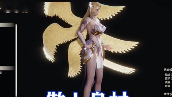 千仞雪|斗罗大陆:大神爆肝千仞雪,天使形象被极致还原,小翅膀还会动!
