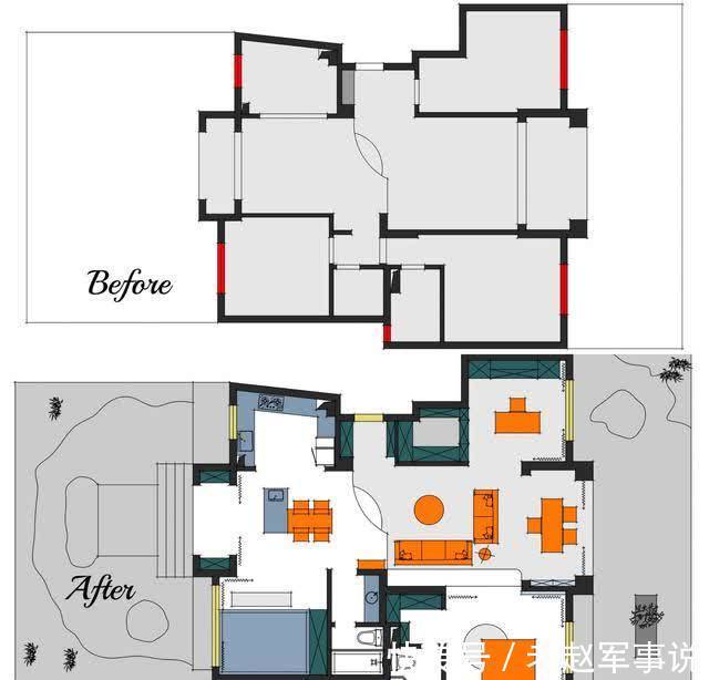空间|不顾妻子反对，他坚持买1层楼房，128㎡赠送60㎡庭院，装修后太美