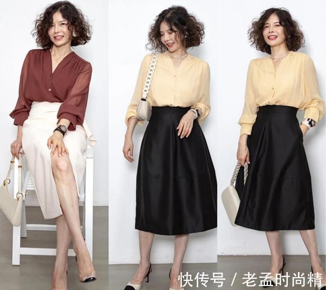 小西装|55岁女人穿衣在配不在多,教你百搭的“一衣多穿法”,时髦又优雅