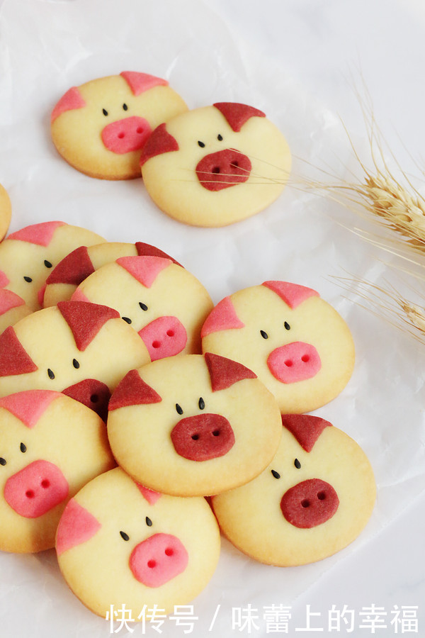 曲奇:3分钟教你学会小猪曲奇,孩子们看到小猪饼干都爱不释手了......