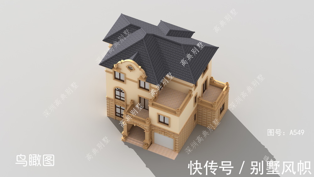 别墅|这款农村三层别墅，采光充足，室内明亮。