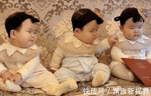 幸福指数|老爸为三胞胎女儿在线发“嫁妆”火了,坐在中间的孩子已经急了