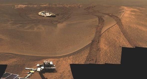 一张照片 失联前4天,机遇号竟传回了一张照片,画面令人吃惊