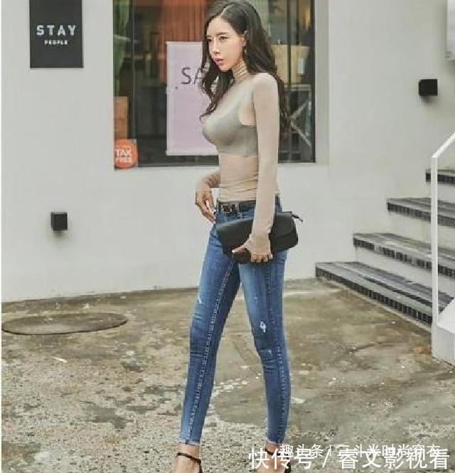 眼球|牛仔裤，百搭靓丽秀气迷人，一颦一笑间洗礼了众人眼球