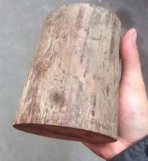 紫檀木料|分享小叶紫檀笔筒掏空技术