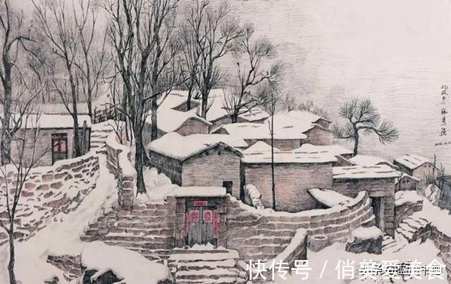 中学|他是八零后中学老师，用钢笔画出逼真雪景，连外国人都被迷住了