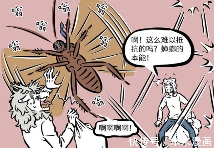 变形记|非人哉:超大蟑螂入侵公司,吓哭哮天和烈烈,只有九月很淡定
