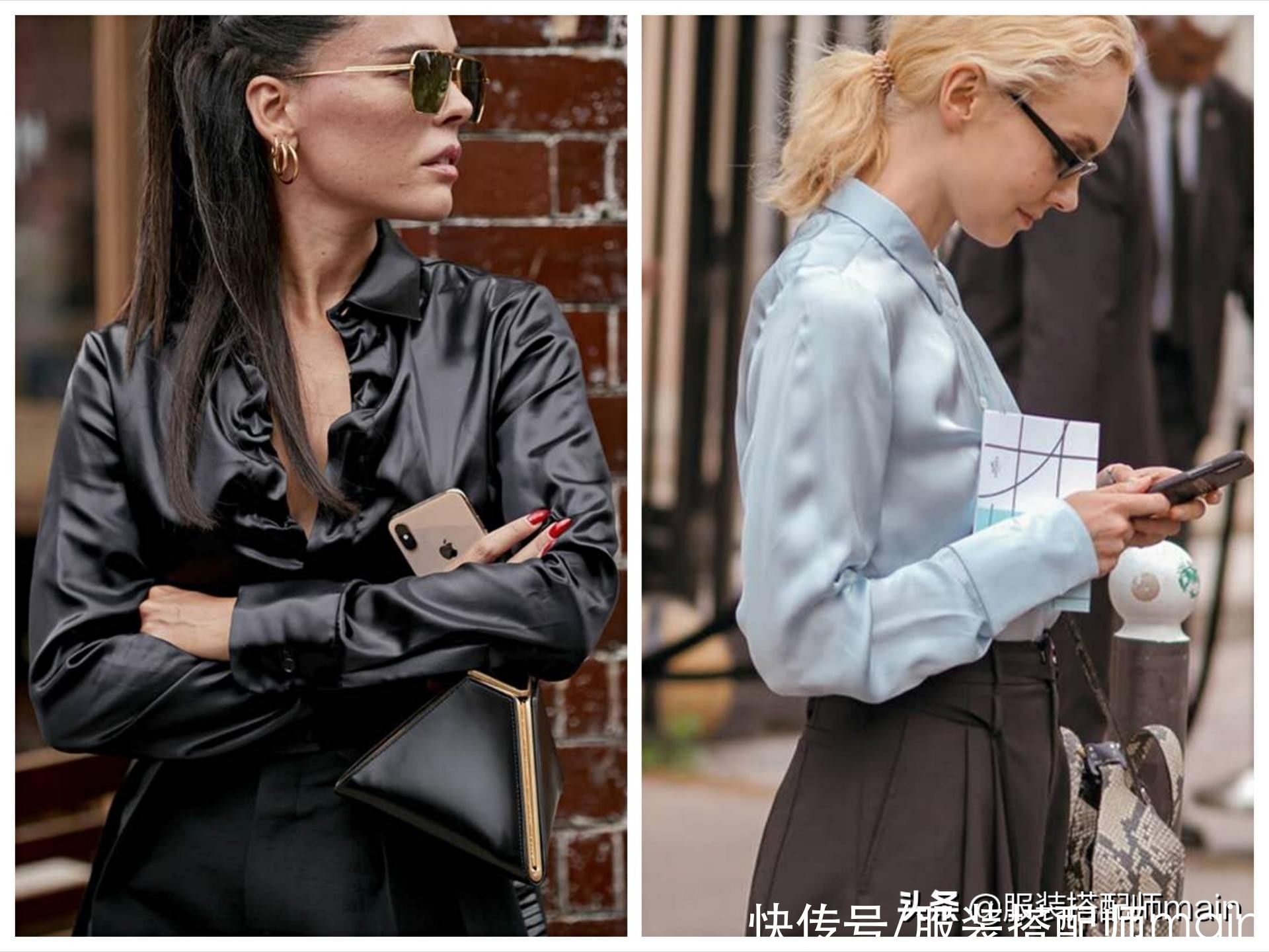 学会丝质衬衫的4种穿搭小心机，你也能优雅得毫不费力