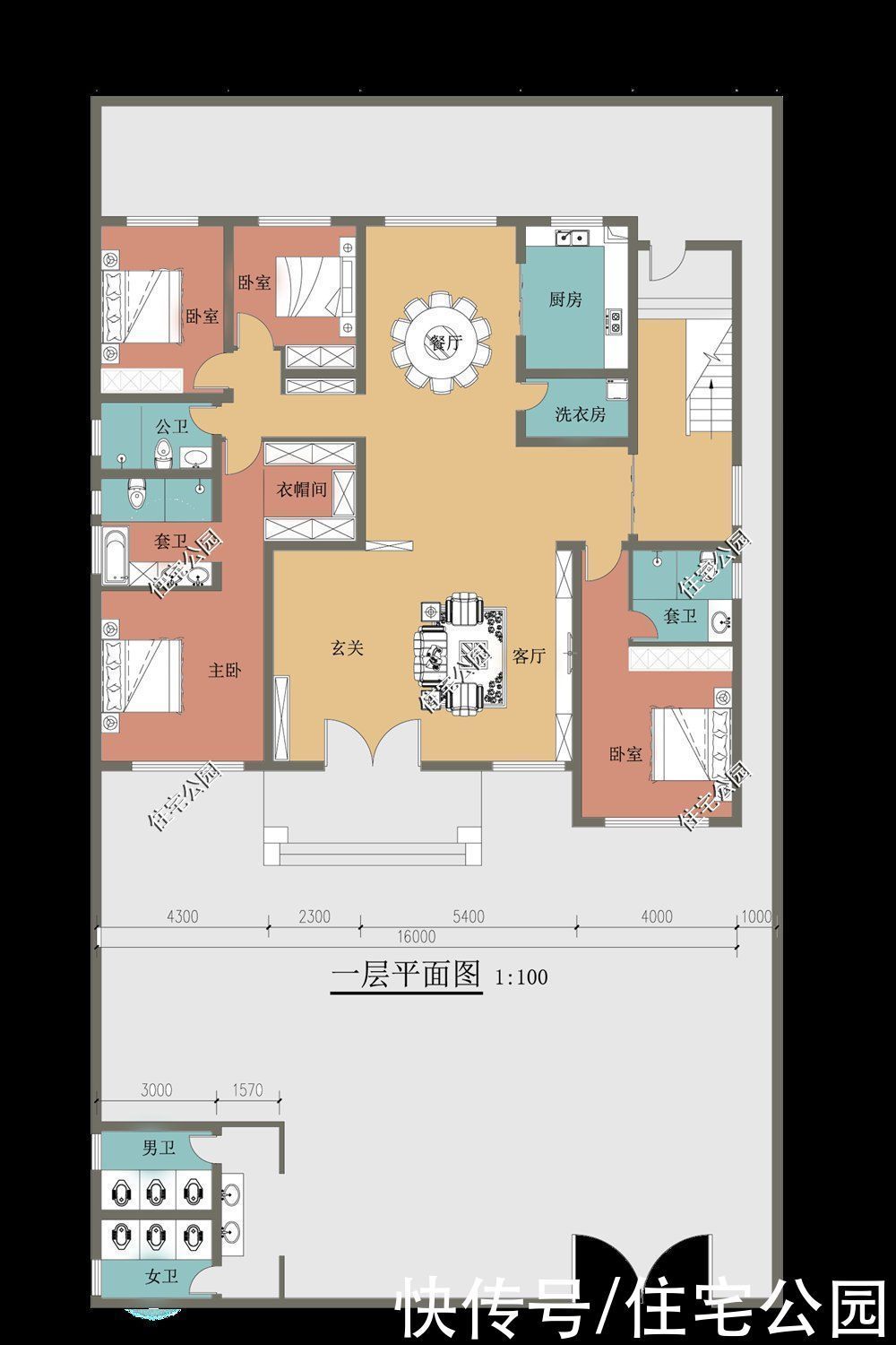 占地尺寸|2020年排名前十的10套二层户型图，尤其是第六套，谁看了都满意