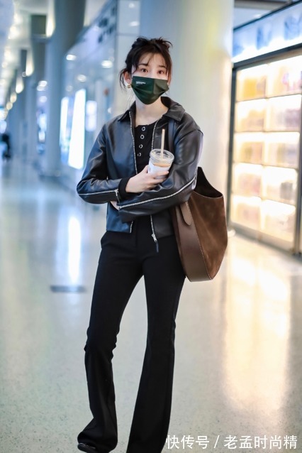 牛仔裤|皮衣外套配裙子裤子都时髦,复古还带点高级感