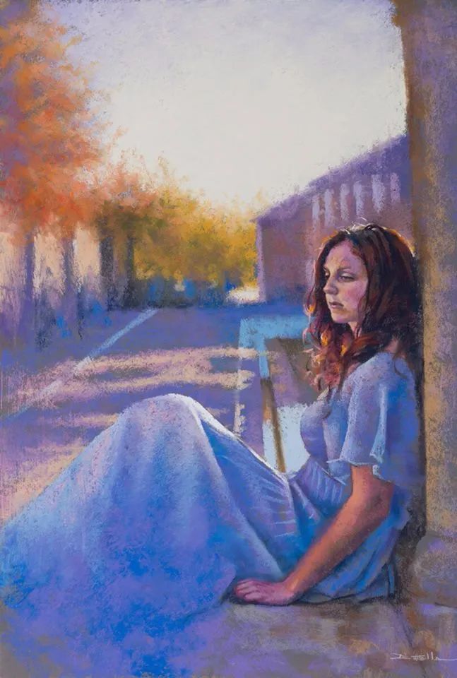 艺术学院$法国女画家:魅力独特的色粉味道