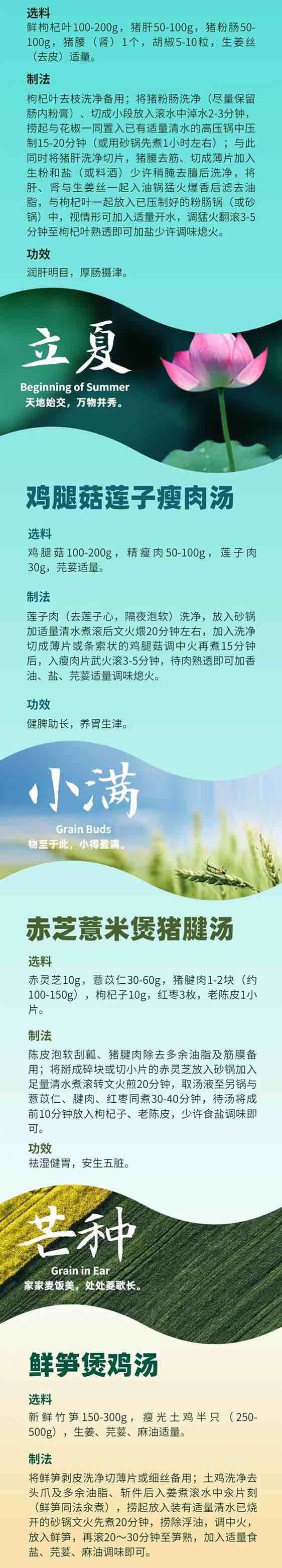 养生汤|快来收藏这份二十四节气养生汤吧！