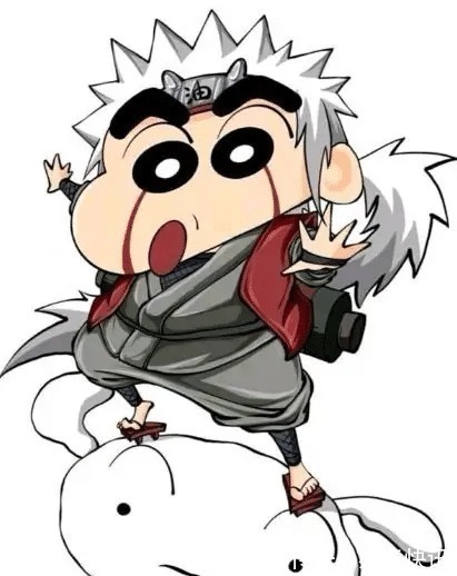 千手观音|当蜡笔小新和火影忍者里面的人物结合之后,看到纲手我服了