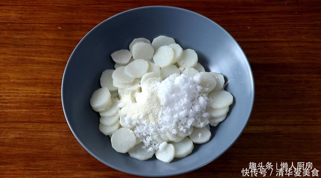 揉面不加一滴水，教你奶香山药小饼的做法，大人小孩都爱吃