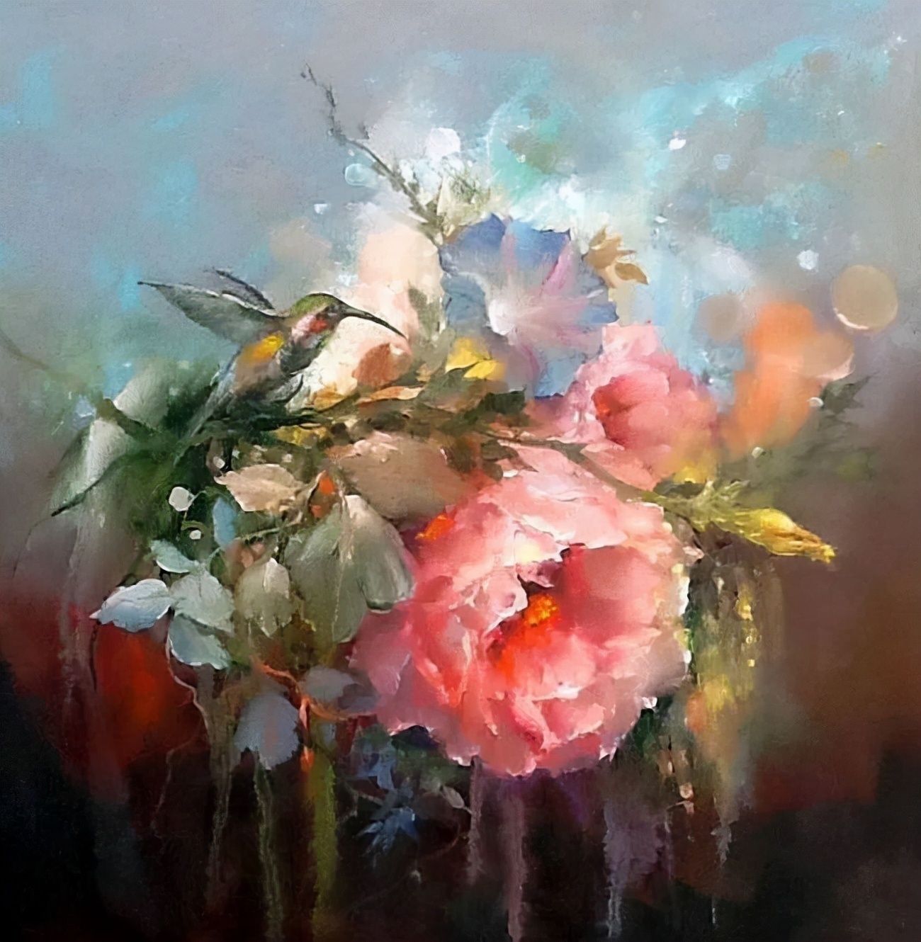 加里$这对老夫妇教授绘画40多年,画的花也太漂亮了!