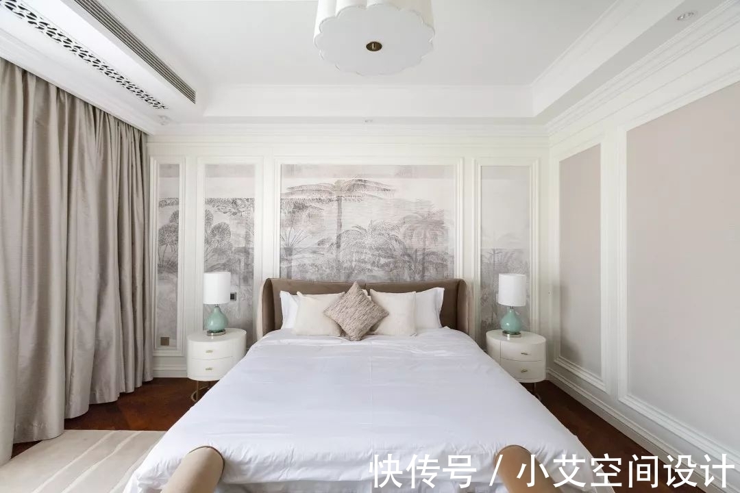 精装|270㎡精装房软装设计,简洁、纯美的温馨轻法式风