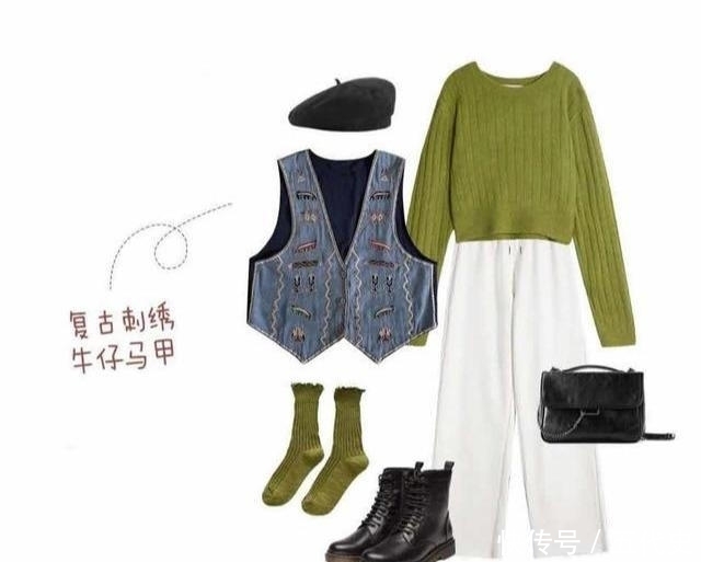 讲究的女人真会穿，用''马甲''混搭叠穿，拯救春天换季乱穿衣的尴尬