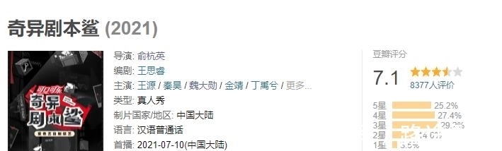 奇异剧本鲨|资深玩家给出好评,王源自带顶级流量,7.1分也救不活这档综艺