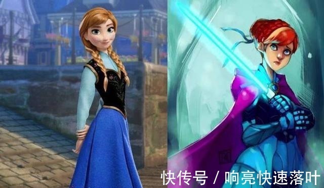 白雪公主|手持“光剑”的迪士尼公主,安娜像新手村战士,艾莎如王者归来!