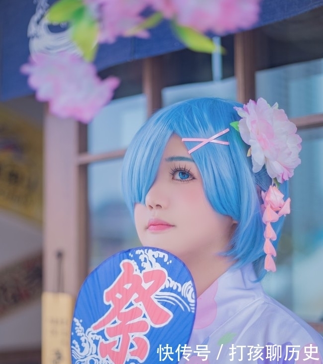 蕾姆|如果真爱有颜色，那么一定是蓝色！——蕾姆 浴衣cosplay