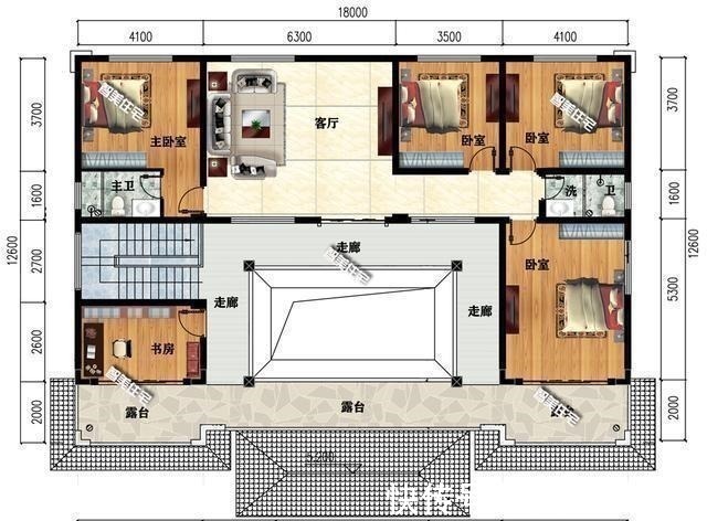 庭院|18×12.6米二层中式合院，全村最美的一栋房，羡煞旁人！