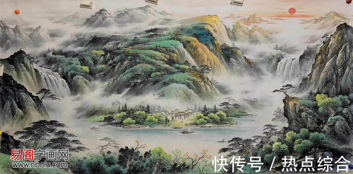 杨天佑@梁海波:师法自然,创造灵动彩墨山水