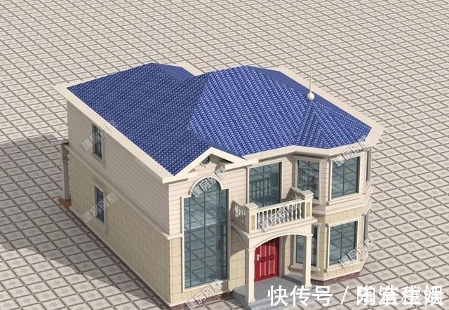 观景|像小城堡的农村二层别墅,带挑空客厅设计,造型大气采光好