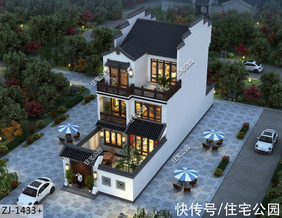 占地面积|面宽8米也能建出大气别墅，10套小面宽图纸，哪套更适合你家？