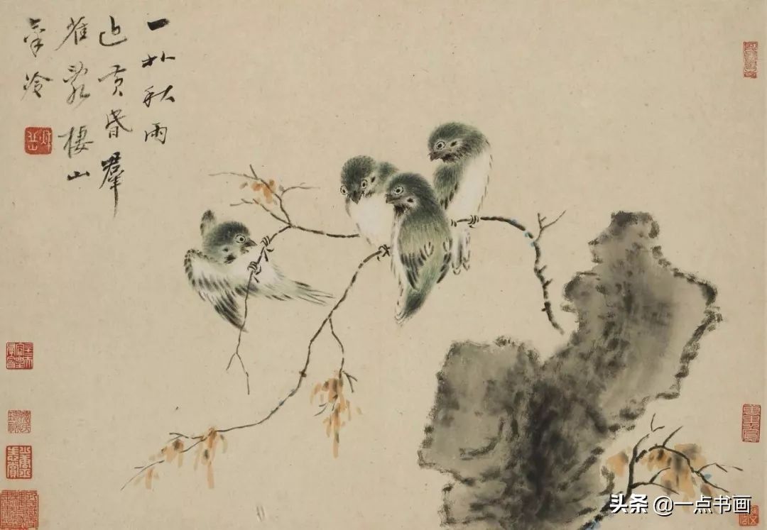 草虫&华岩的花鸟画,独辟蹊径,令人耳目一新