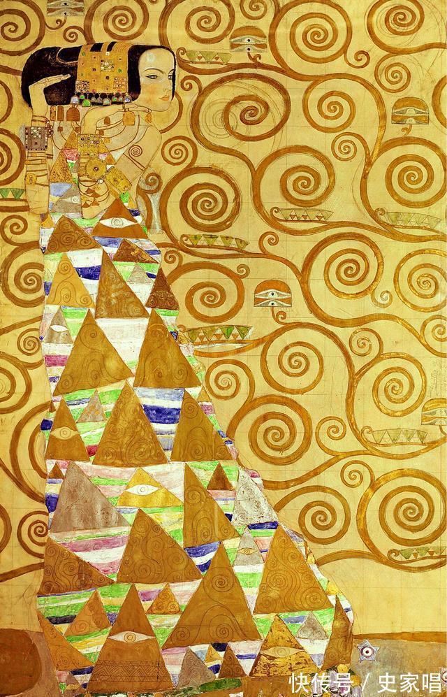 意大利花园&克里姆特的艺术人生:他的绘画强调浓重神圣的金黄色及强烈的感情