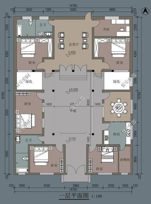 农村|农村建房还是有个院子好,10套农村平层小院,既能停车还能养鸡鸭