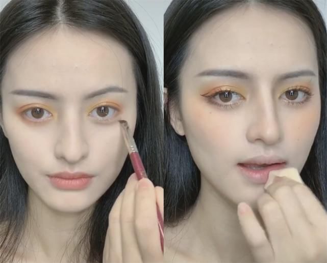 小姐姐仿妆“热巴”,开始真不错,成品你比她还美