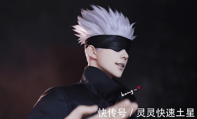 cos|鸽了一个半月后,熊祁COS《咒术回战》五条悟,网友这腿是真的