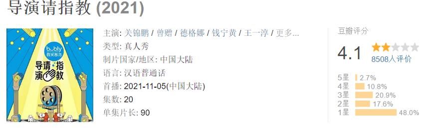豆瓣4.1的《导演请指教》：掌握了流量密码，却丢了口碑