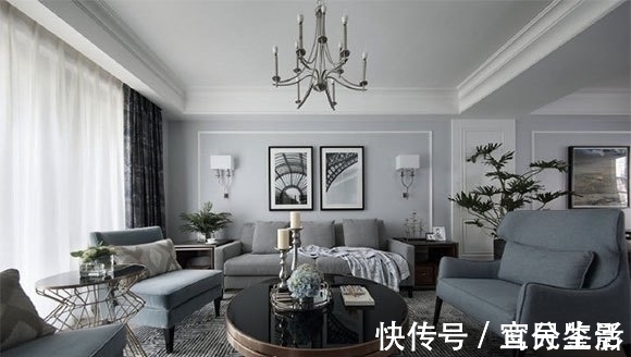 大户型|133㎡高级灰时尚轻奢空间,优雅的质感,嵌入式电视柜真实用