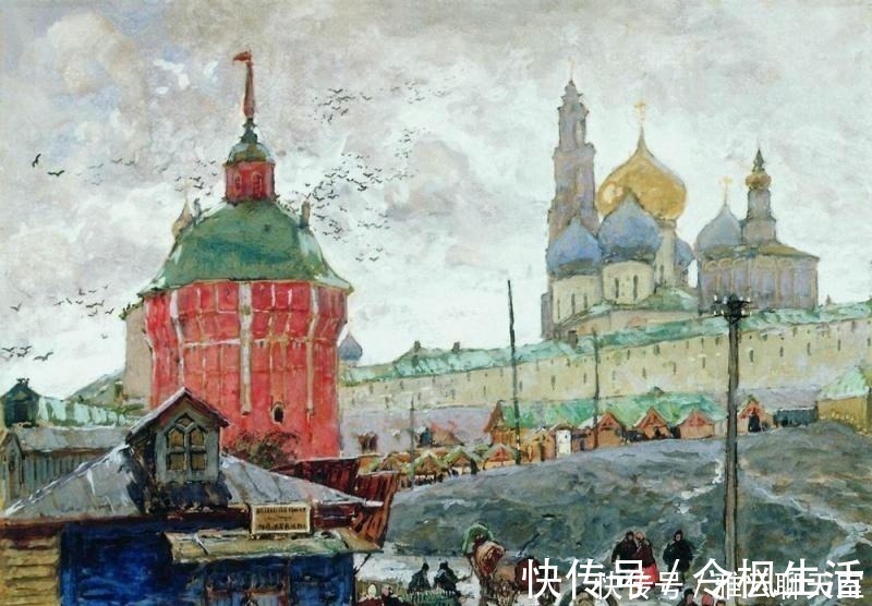 油画$俄罗斯印象派画家,康斯坦丁诺维奇加勒巴多夫,油画作品欣赏