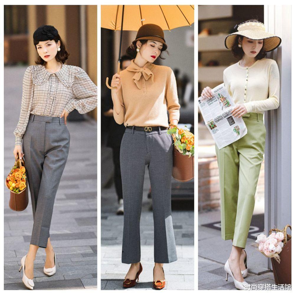 直筒裤|立秋后别只穿裙子,土气!今年流行这样穿,轻松穿出高级感