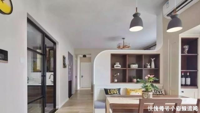 电视墙|92平挤出三室两厅，一进屋就被迷住了！餐厅设卡座更实用！晒晒！