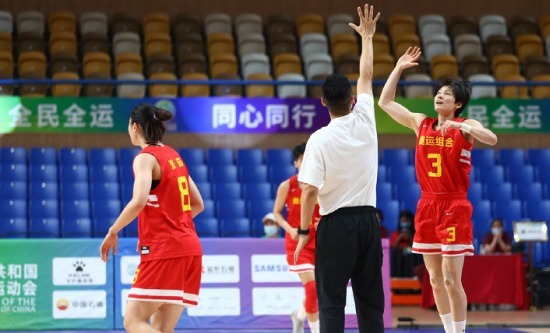 奥运|59分大胜！单节轰29-3，奥运联合队获开门红，韩旭轰22＋6闪耀