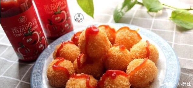 丸子|土豆2个,鸡蛋3个,不需面粉,做宝宝喜欢吃的丸子,酥脆好吃