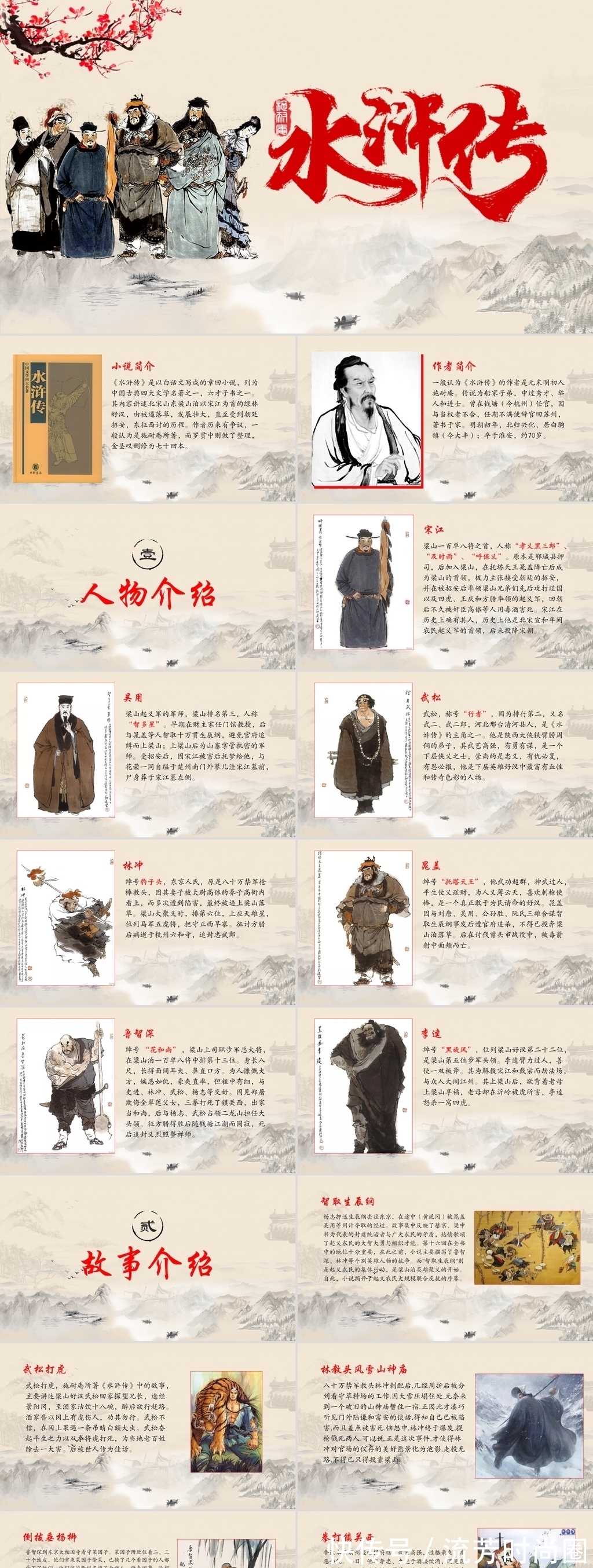 梁山|2021四大名著之水浒传名著导读PPT