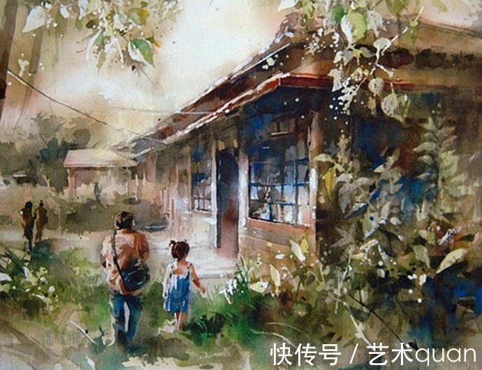 常胜将军&中国青年画家林经哲水彩画作品赏析