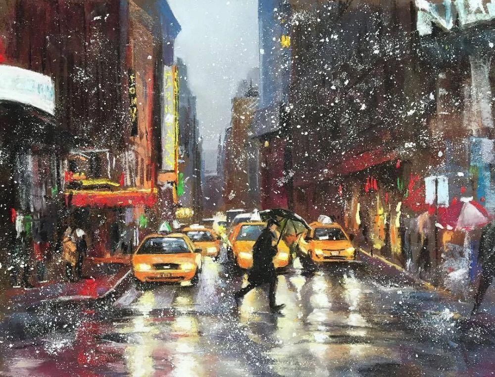 鲜花!太疯狂了!原来用粉笔画画,也可以这么美,简单几招教你,美到邻居羡慕嫉妒