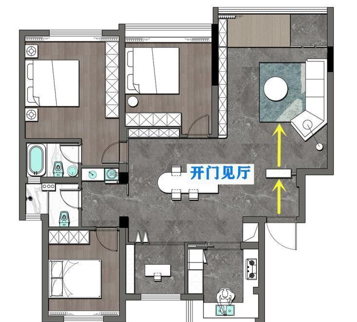 功能区|装过3套房，这次坚决不装落地式柜，悬浮柜+置物架，大小户型通用