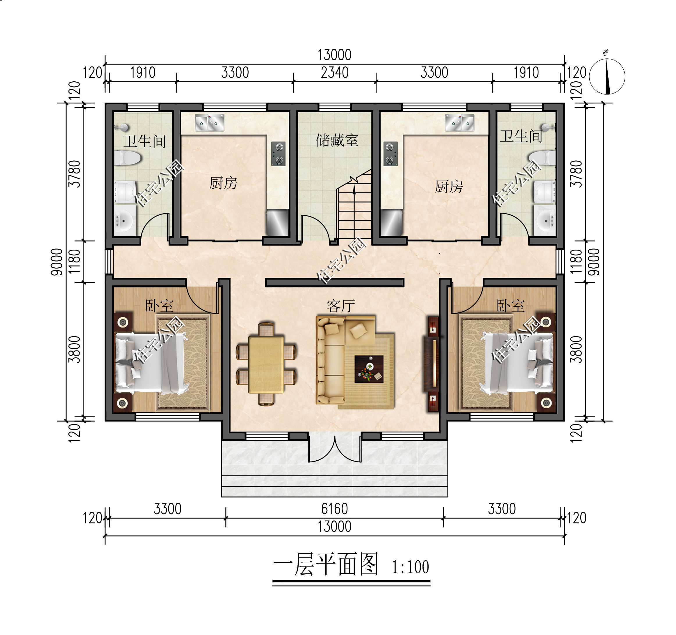 建筑|兄弟俩回乡建房，是建单户型好还是双拼房好？