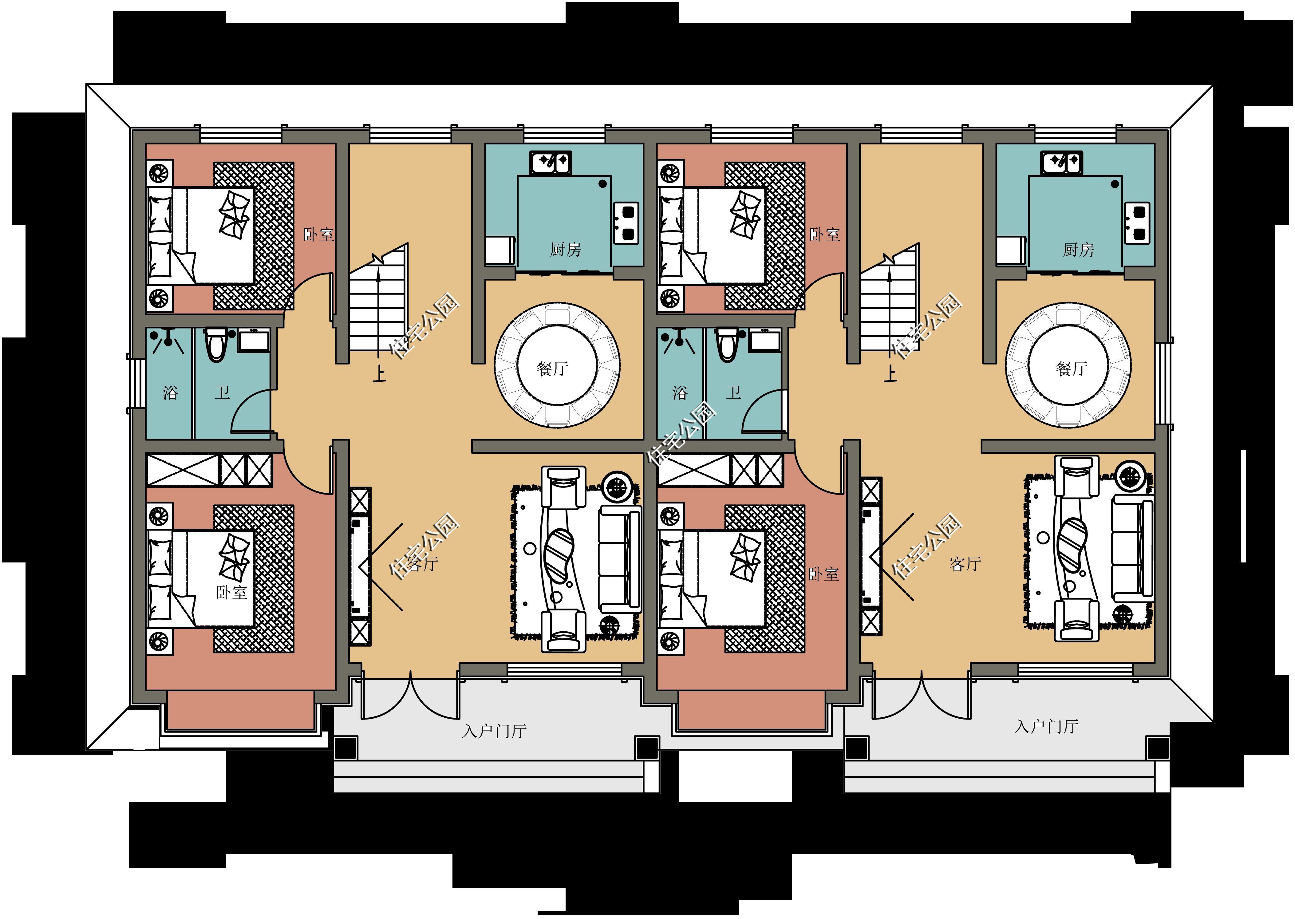 建筑|兄弟俩回乡建房，是建单户型好还是双拼房好？