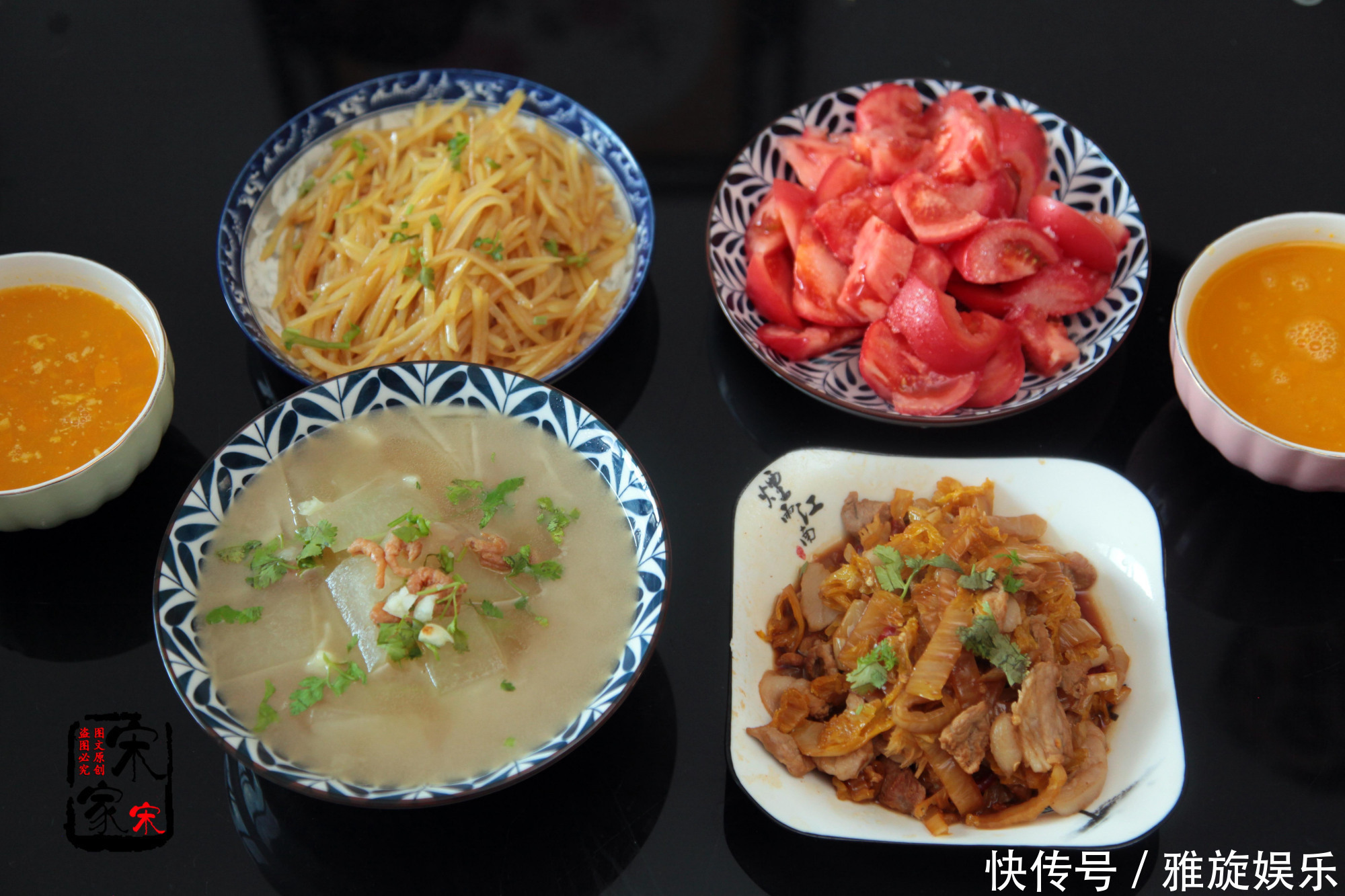 北方普遍的晚餐,炒4道菜熬1锅粥,没有大鱼大肉,一样能吃撑!