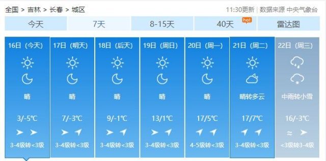 注意了！本周双休日，吉林全省气温将有回升