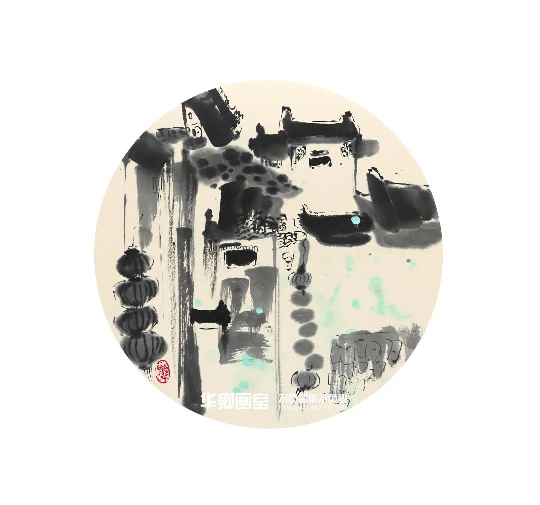 作品展#一眼沦陷这样绝美的秋色看完不得不爱!华卿国画定向班写生作品展